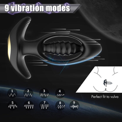 ที่สั่นปลั๊กก้น Dildo Vibrator การนวดแบบไร้สายรีโมทคอนโทรลปลั๊กทวาร กระตุ้น G-Spot ของเล่นทางเพศสำหรับผู้ชาย/ผู้หญิง