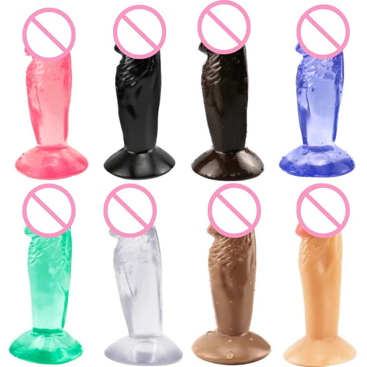 Small Dildo Multi-color Dildos For Women Thick Anal Plug Female Masturbator Adult Sex Toy Juguetes Sexuales Male Toy