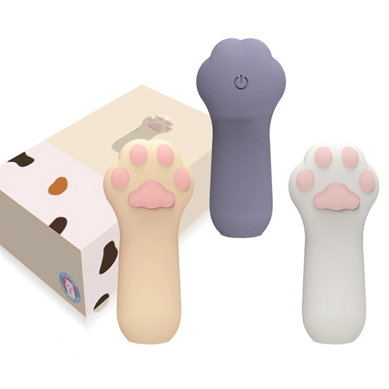 Cat Claw ปลายนิ้ว Vibrator ซิลิโคนแบบพกพาการ์ตูนเตียง Vibrator G Spot Clitoris Stimulator เซ็กซ์ของเล่นสำหรับผู้หญิง