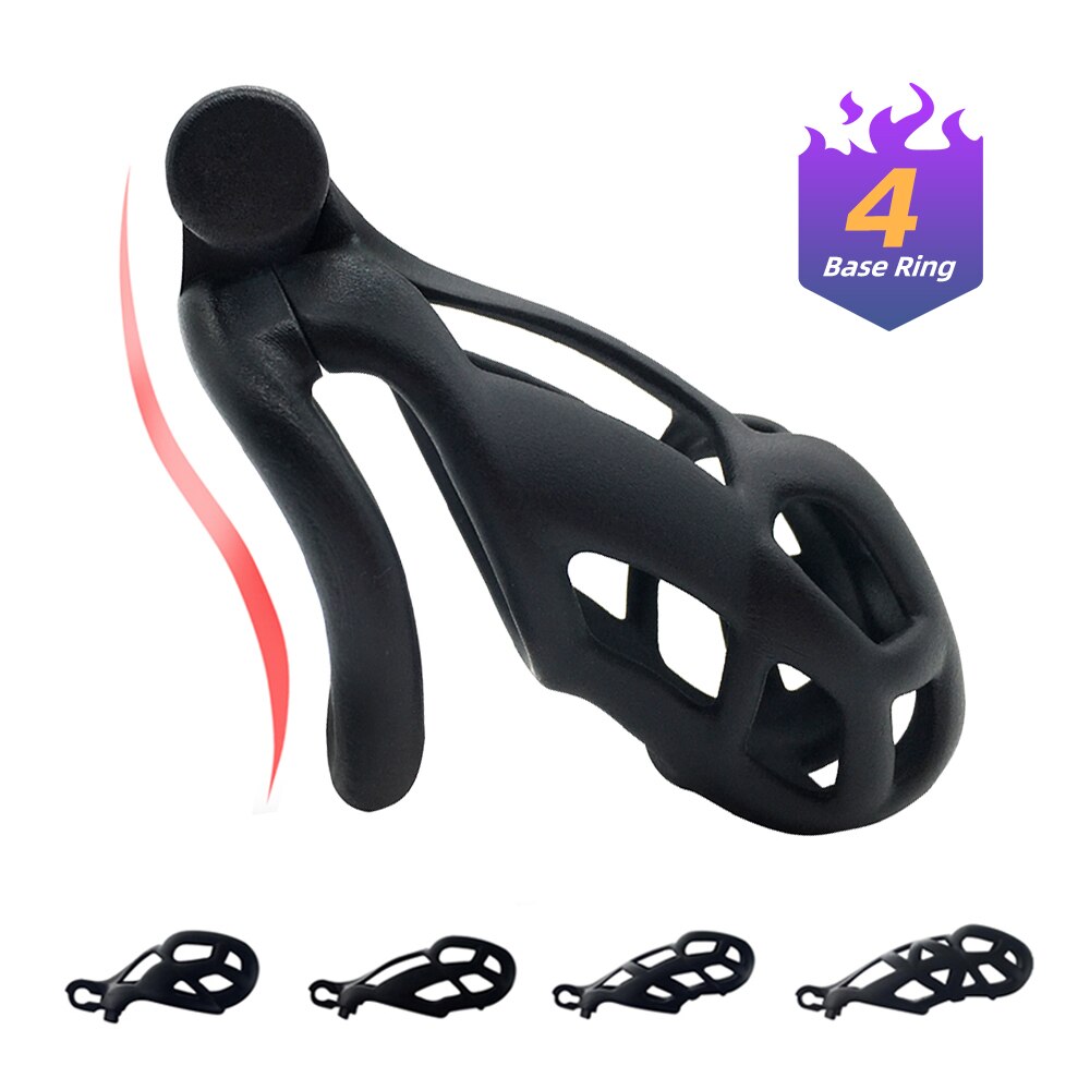Cobra Male Chastity Device Kit, กรงครอบอวัยวะเพศชาย, ห่วงรัดอวัยวะเพศ, BDSM, ของเล่นผู้ใหญ่, ของเล่นทางเพศสำหรับผู้ชาย, ห่วงรัดองคชาต, ปลอกเรซิน, กรงฝึกอวัยวะเพศชาย