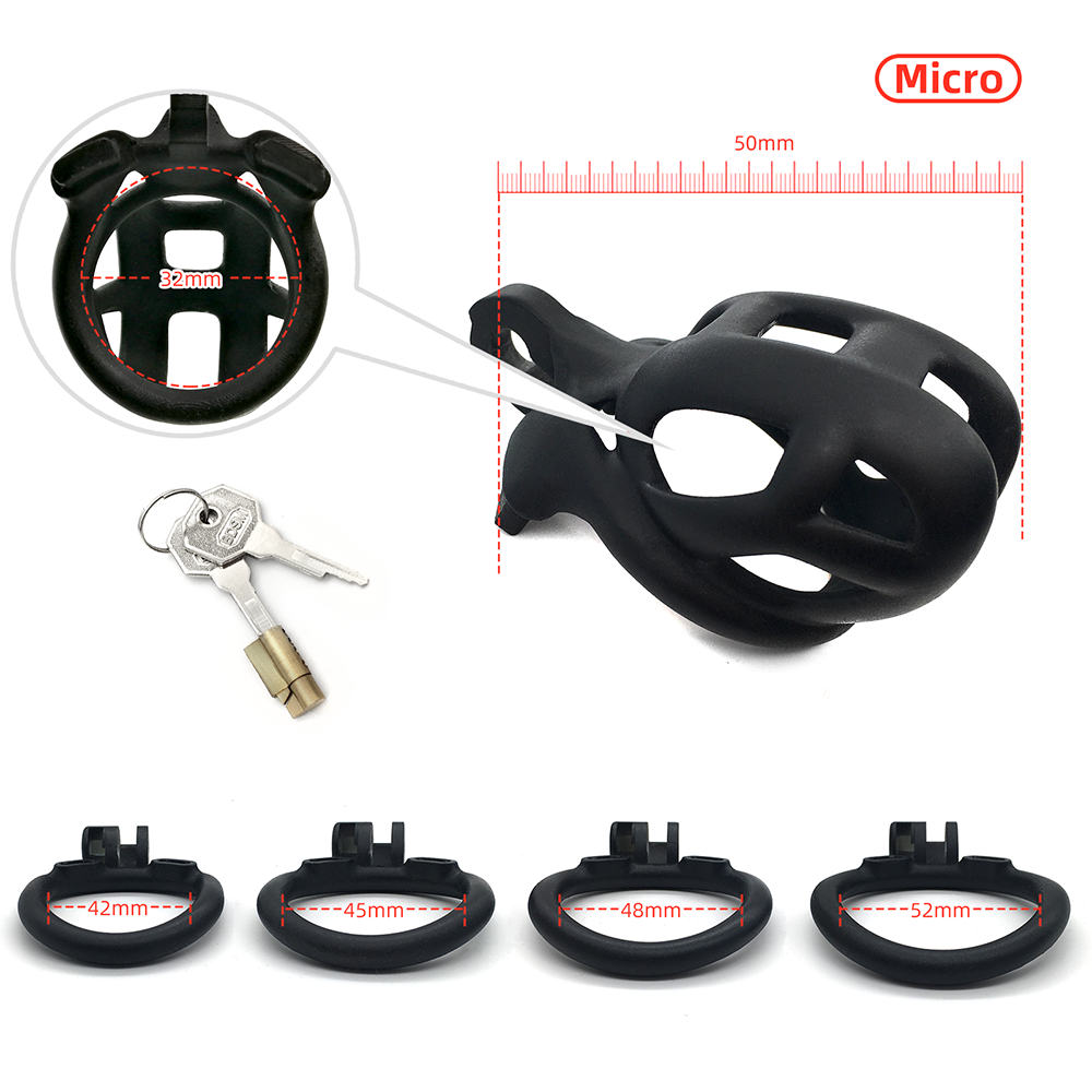 Cobra Male Chastity Device Kit, กรงครอบอวัยวะเพศชาย, ห่วงรัดอวัยวะเพศ, BDSM, ของเล่นผู้ใหญ่, ของเล่นทางเพศสำหรับผู้ชาย, ห่วงรัดองคชาต, ปลอกเรซิน, กรงฝึกอวัยวะเพศชาย