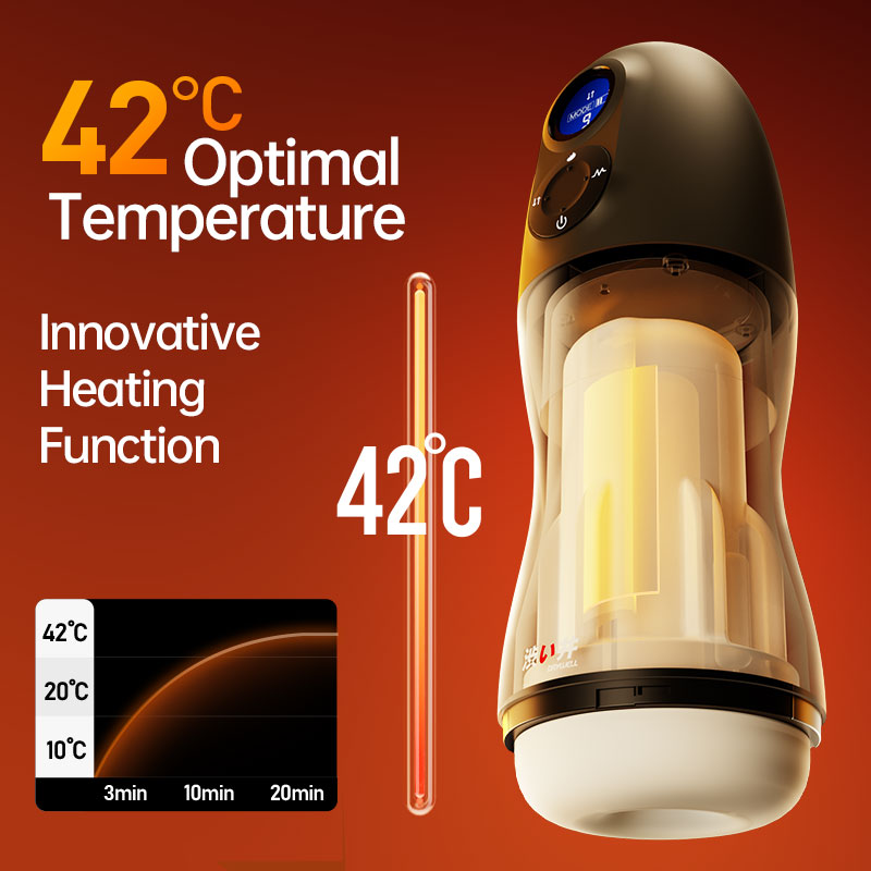 DRYWELL หุ่นยนต์เพศอัจฉริยะสำหรับผู้ชาย ดูดออรัลเซ็กส์ Masturbator ชายอัตโนมัติ 9 โหมดการดูด & 9 โหมดการสั่นสะเทือน & 1 โหมดบูสต์ ฟังก์ชันทำความร้อน หญิงแท้คราง สินค้าสำหรับผู้ใหญ่สำหรับผู้ชาย