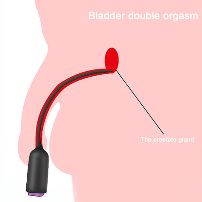 Single Frequency Dilators Urethral อวัยวะเพศชายสั่นใส่ Horse Eye Stick Dilator Masturbation ชายเพศของเล่นสำหรับผู้ชาย