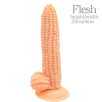 Real Corn Silicone Dildo Anal Plug Suction Cup Vegetable Dildo Sex Toy for Women Vaginal Massage G-Spot Masturbator Good