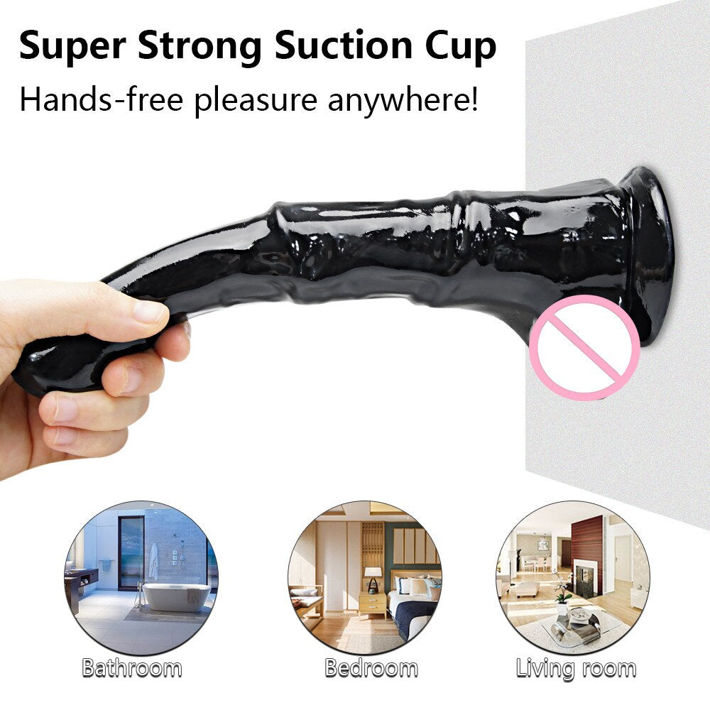 ม้ายักษ์ Dildo สมจริงอวัยวะเพศชาย Cock หญิง Masturbator สัตว์ Dildo Anal Plug ของเล่นสำหรับผู้ใหญ่18เซ็กซ์ทอยสำหรับผู้ชายผู้หญิงเลสเบี้ยน