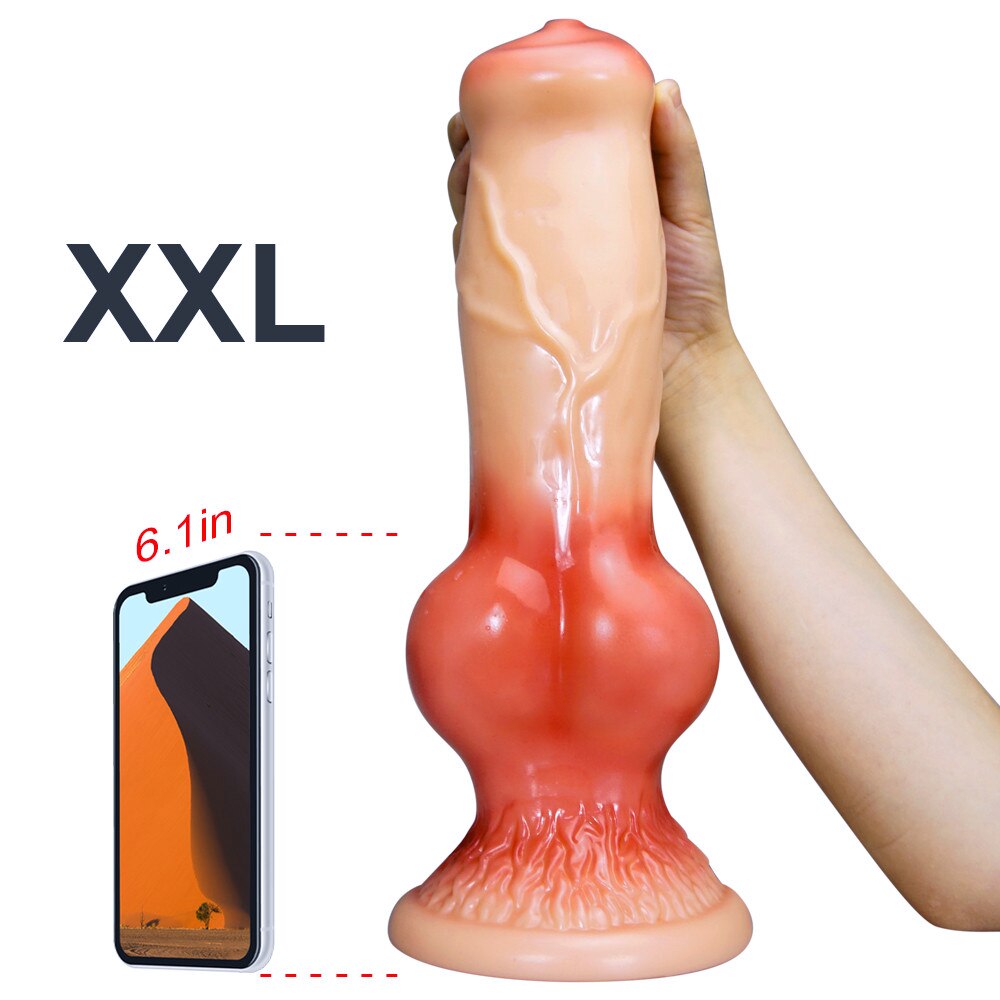 Big Bow สุนัข Dildo Sex เครื่องมือสำหรับผู้หญิงปลอม Anal อวัยวะเพศชายช่องคลอดกระตุ้นสัตว์ Didlos Anus ของเล่นเร้าอารมณ์ผลิตภัณฑ์สำหรับผู้ใหญ่