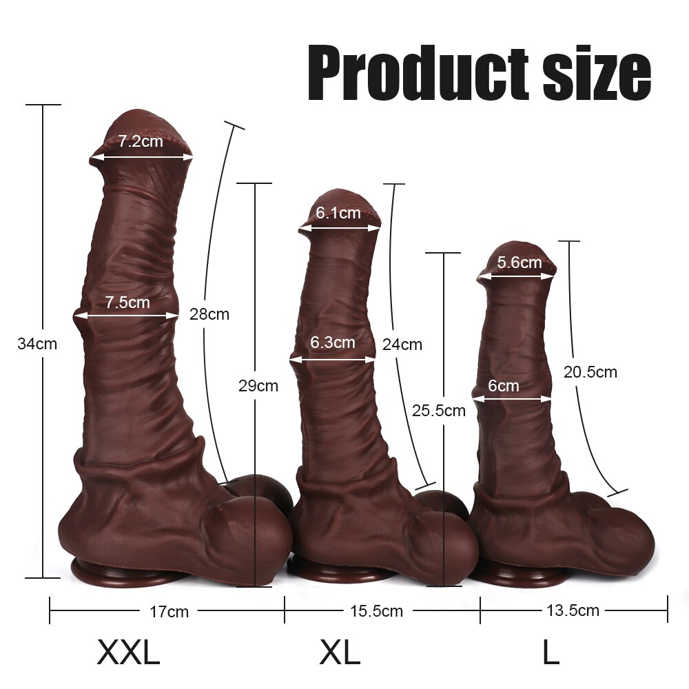 Dildo ม้าซิลิโคนยักษ์. สัตว์สมจริง. อวัยวะเพศชาย. การขยายทวารหนัก. ที่เสียบก้น. ของเล่นทางเพศ. ชายและหญิง masturbators. ช่องคลอด18