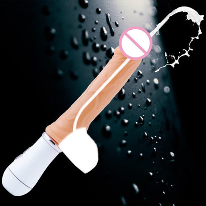 เร้าอารมณ์สเปรย์น้ำ Dildos สำหรับผู้หญิงจำลองอวัยวะเพศชายเทียม การสั่นสะเทือน Ejaculation สมจริง Dildo Sex ของเล่นหญิงสำเร็จความใคร่