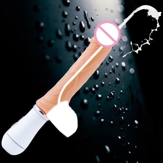 เร้าอารมณ์สเปรย์น้ำ Dildos สำหรับผู้หญิงจำลองอวัยวะเพศชายเทียม การสั่นสะเทือน Ejaculation สมจริง Dildo Sex ของเล่นหญิงสำเร็จความใคร่