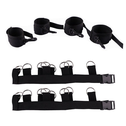 Erotic SM Adults Games Sex Toys for Women Wrists Ankle Cuffs Under Bed BDSM Bondage Restraint Nylon Sex Handcuffs