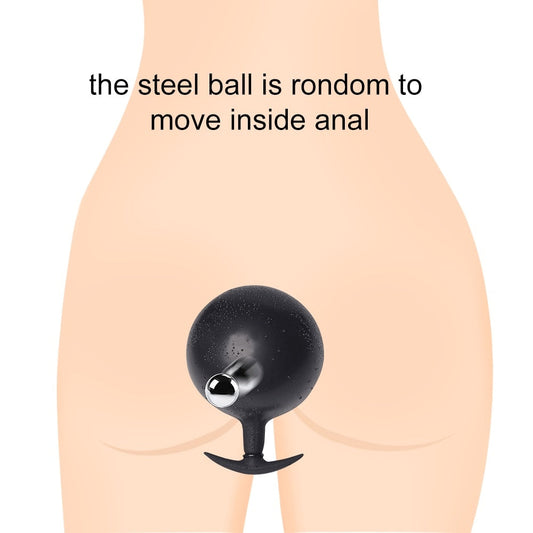 Expandable Prostate Massager Butt Plug อุปกรณ์ช่วยสำเร็จความใคร่สำหรับผู้ใหญ่ จุกเสียบก้นที่พองลมได้ ซิลิโคนขนาดใหญ่พิเศษ จุกเสียบก้นสำหรับสวนทวาร ปั๊มขยายทวาร จุกขยายทวาร