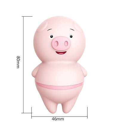 เครื่องกระตุ้นอวัยวะเพศหญิง เครื่องสั่นรูปหมูน่ารักสำหรับเลียคลิตอริส ของเล่นทางเพศสำหรับผู้ใหญ่