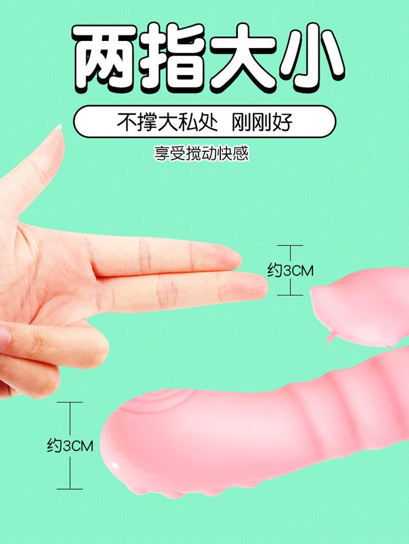 กระต่าย G Spot Dildo Vibrator เครื่องกระตุ้นคลิทอริส อุปกรณ์สอดใส่สองแท่งสำหรับผู้หญิงผู้ใหญ่ช่วยเลียและกระตุ้นได้ในแท่งเดียว เซ็กซ์ทอย