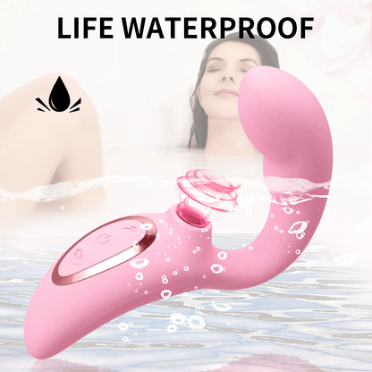 G Spot clitoral sucking vibrator dildo เครื่องกระตุ้นจุด G และคลิตอริสแบบดูดสั่น พร้อมเครื่องนวดทวารหนัก 5 + 10 โหมด ของเล่นทางเพศสำหรับผู้ใหญ่สำหรับผู้หญิงและคู่รัก