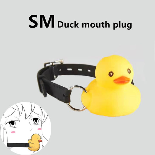 น่ารักหนังสายรัดปากซิลิโคนเป็ด Gag ปากปลั๊กคู่รักเจ้าชู้ BDSM ของเล่นเซ็กส์ผู้หญิงผู้ใหญ่เกมอุปกรณ์เสริมเพศสัมพันธ์ CF580