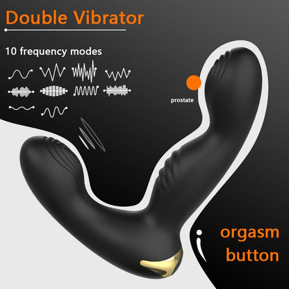 Gelugee Anal Plug Vibrator Prostate Massager ซิลิโคนของเล่นทางเพศสำหรับผู้ชาย ปลั๊กบัตต์รีโมทไร้สาย 10 โหมด สำหรับเกย์ สินค้าเซ็กซี่