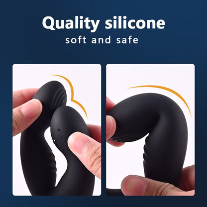 Gelugee Anal Plug Vibrator Prostate Massager ซิลิโคนของเล่นทางเพศสำหรับผู้ชาย ปลั๊กบัตต์รีโมทไร้สาย 10 โหมด สำหรับเกย์ สินค้าเซ็กซี่
