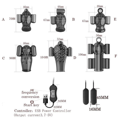 ที่มีประสิทธิภาพ Glans Vibrator ชาย Penis Trainer แขนเซ็กซ์ทอยสำหรับชายอวัยวะเพศชาย Delay Ejaculation ชาย Masturbation 20ความเร็ว