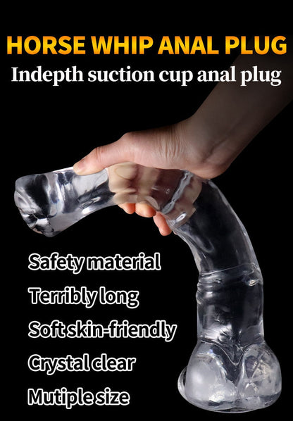 Horse Whip Anal Plug/Dilator /ของเล่นทางเพศสำหรับผู้ชาย ผู้หญิง เครื่องนวดต่อมลูกหมาก กระตุ้น G-spot ดิลโด้ทวารหนัก เครื่องช่วยสำเร็จความใคร่ ของเล่นสำหรับผู้ใหญ่