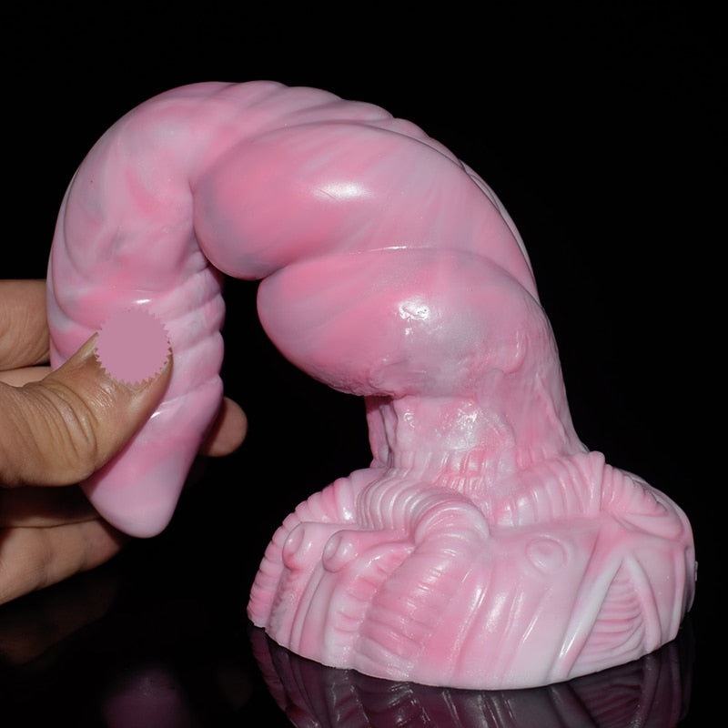SXXY Sharp Monster Dildo พร้อมปมขนาดใหญ่สำหรับผู้หญิง เครื่องช่วยสำเร็จความใคร่ทางช่องคลอด กระตุ้นทวารหนัก ของเล่นทางทวารหนักสำหรับผู้ใหญ่ เครื่องนวดกระตุ้นอารมณ์ทางเพศ