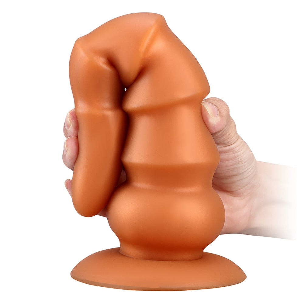 จุกเสียบทางทวารหนักขนาดใหญ่ซิลิโคนเหลว Dildos ผลิตภัณฑ์ทางเพศ จุกเสียบก้นขนาดใหญ่ อวัยวะเพศที่อ่อนนุ่ม ตัวขยายทวารหนัก กระตุ้นช่องคลอดและทวารหนัก ของเล่นทางเพศ Dick