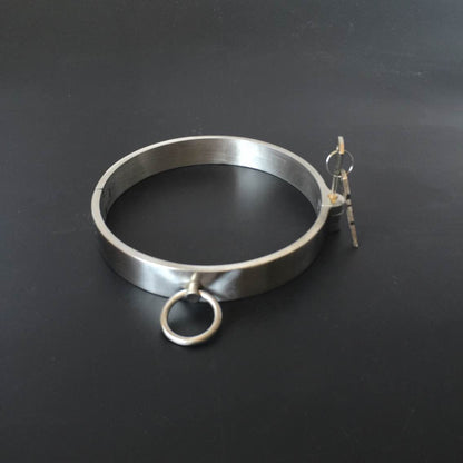 กุญแจมือข้อเท้าสเตนเลสสตีล โซ่ปลอกคอ กุญแจมือโซ่ BDSM สำหรับรัด สลักล็อคที่มองไม่เห็น อุปกรณ์ช่วยตัวเองทางเพศ
