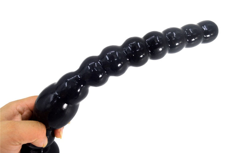 Anus Backyard Beads จุกเสียบก้นแบบยาวพร้อมฐานจุ๊บยางสำหรับนวดต่อมลูกหมาก ของเล่นทางเพศสำหรับผู้หญิง ผู้ชาย ผลิตภัณฑ์สำหรับผู้ใหญ่
