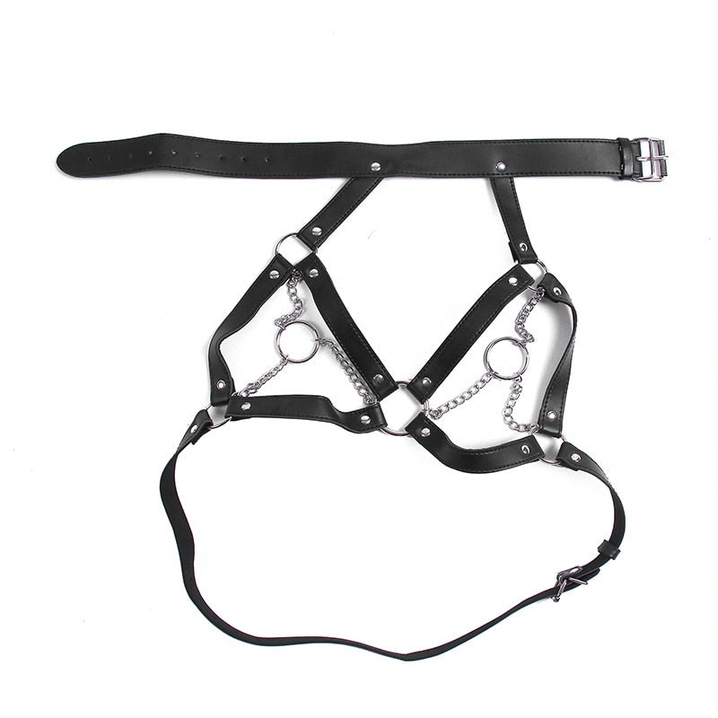 Fetish BDSM Bondage Sexy Lingerie Underwear Collar Body Harness Sex Toys Dresses for Women Couples Adults Belt Chain Slave 18+