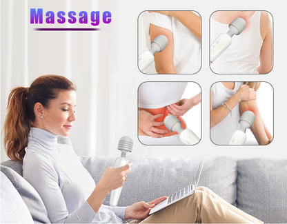 เครื่องนวดตัวไม้กายสิทธิ์ AV อันทรงพลัง ชาร์จ USB เครื่องสั่น G-Spot สำหรับผู้หญิง ของเล่นทางเพศสำหรับผู้หญิง ผลิตภัณฑ์ทางเพศสำหรับผู้หญิง