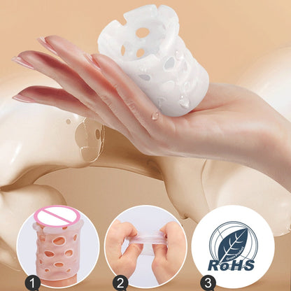 Leten Foreskin Resistance Complex Ring อุปกรณ์เสริมทางเพศสำหรับผู้ชาย, ห่วงรัดองคชาต อุปกรณ์แก้ไขหนังหุ้มปลาย ชุดกลางวันกลางคืน ผลิตภัณฑ์สำหรับผู้ใหญ่