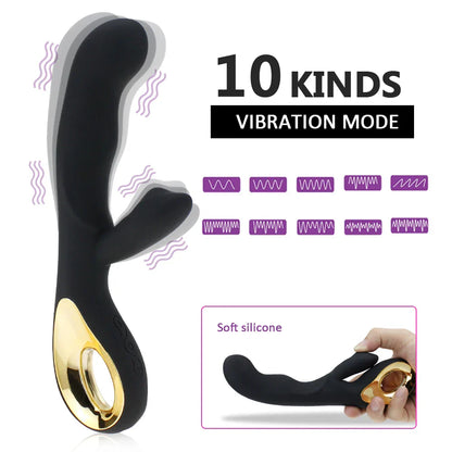G Spot กระต่าย ดิลโด้ เครื่องสั่น สำหรับจุดจี เครื่องช่วยสำเร็จความใคร่ ของเล่นสำหรับผู้ใหญ่ ชาร์จด้วย USB ทรงพลัง ของเล่นทางเพศช่วยสำเร็จความใคร่สำหรับผู้หญิง กันน้ำ ผลิตภัณฑ์ทางเพศสำหรับผู้ใหญ่