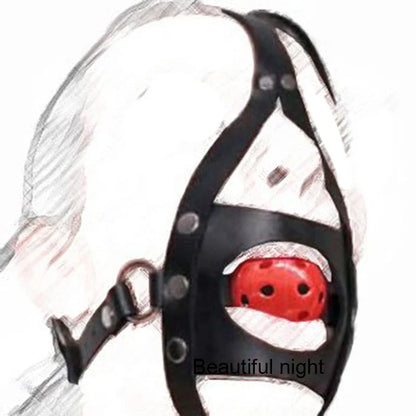 ห่วง/แมงมุม/บอลแก๊ก BDSM หน้ากากหนังปิดปาก. ผ้าปิดตาที่รัดตรึง.ของเล่นทางเพศ SM สำหรับคู่รัก