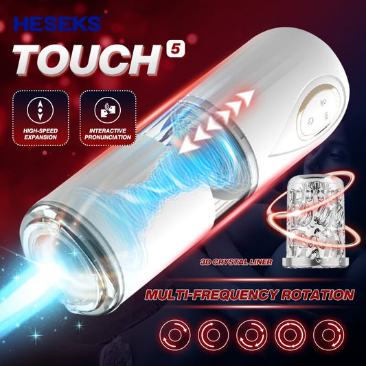 10 Rotations Automatic Telescopic Male Masturbators Real Pussy Adult Masturbation Sex Toys for Men Blowjob Machine