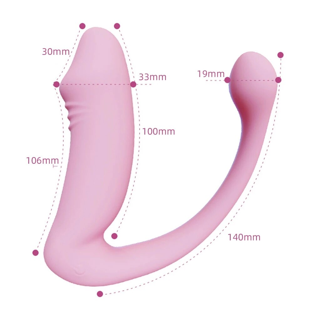 Female remote control vibrator Dildo G Spot Clitoris Stimulator 2-Motor Female Masturbation Anal Plug Sex Toy