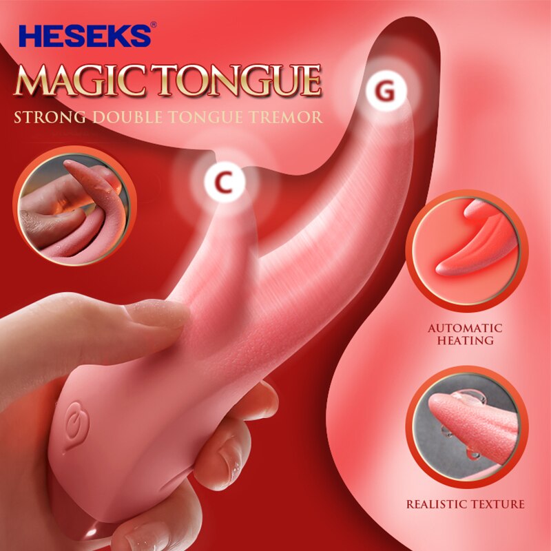 ผู้หญิงลิ้นเลียเครื่องอุ่น G Spot Clitoris ช่องคลอด ทวาร หัวนม กระตุ้นเซ็กซ์ทอยสำหรับผู้หญิง Masturbator