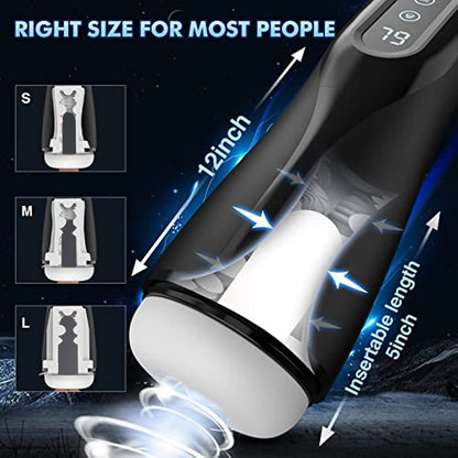 Automatic Male Masturbators 9 Suction and Vibration, Heating, Real Pussy, Vaginas, Adult Male Sex Toys for Men 18+