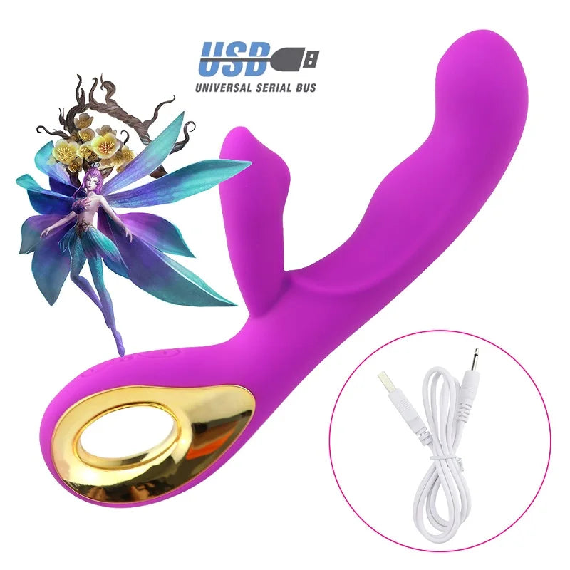 G Spot กระต่าย ดิลโด้ เครื่องสั่น สำหรับจุดจี เครื่องช่วยสำเร็จความใคร่ ของเล่นสำหรับผู้ใหญ่ ชาร์จด้วย USB ทรงพลัง ของเล่นทางเพศช่วยสำเร็จความใคร่สำหรับผู้หญิง กันน้ำ ผลิตภัณฑ์ทางเพศสำหรับผู้ใหญ่