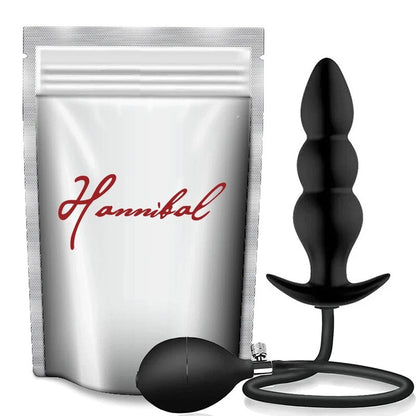 Hannibal Expand ปลั๊กทวารแบบเป่าลม จุกเสียบทวารใหญ่พิเศษ ของเล่นกระตุ้นอารมณ์สำหรับหญิง/ชาย เครื่องช่วยสำเร็จความใคร่ชาย เครื่องนวดต่อมลูกหมาก ของเล่นทางทวารใหญ่