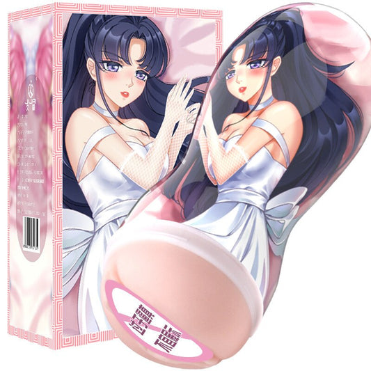 ของเล่นสำหรับผู้ใหญ่ชายอนิเมะ Hatsune มิคุ คู่มือถ้วยเครื่องบิน ช่องคลอดจำลอง ช่องคลอดหญิงเทียมสำหรับผู้ชาย เครื่องช่วยสำเร็จความใคร่สำหรับผู้ใหญ่ อุปกรณ์เสริมทางเพศ