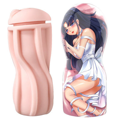 ของเล่นสำหรับผู้ใหญ่ชายอนิเมะ Hatsune มิคุ คู่มือถ้วยเครื่องบิน ช่องคลอดจำลอง ช่องคลอดหญิงเทียมสำหรับผู้ชาย เครื่องช่วยสำเร็จความใคร่สำหรับผู้ใหญ่ อุปกรณ์เสริมทางเพศ