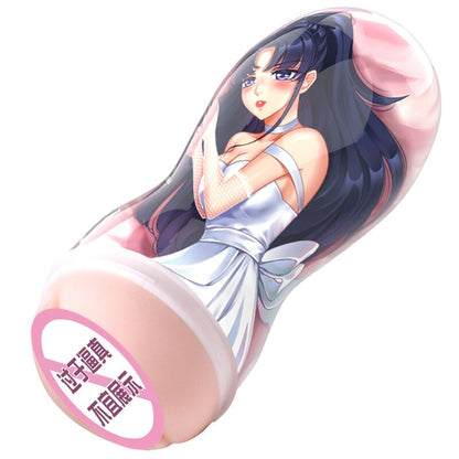 ของเล่นสำหรับผู้ใหญ่ชายอนิเมะ Hatsune มิคุ คู่มือถ้วยเครื่องบิน ช่องคลอดจำลอง ช่องคลอดหญิงเทียมสำหรับผู้ชาย เครื่องช่วยสำเร็จความใคร่สำหรับผู้ใหญ่ อุปกรณ์เสริมทางเพศ