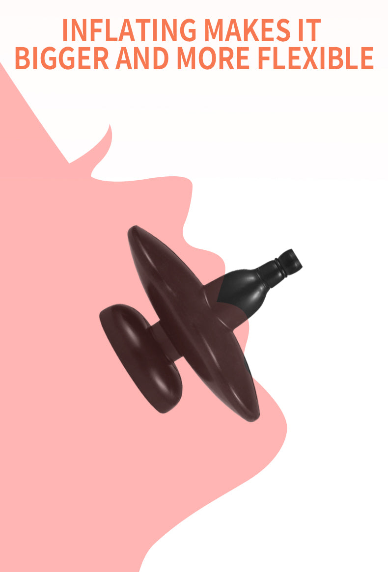 BDSM ปลอกรัดปากขนาดใหญ่พิเศษ แบบไร้สาย ชนิดเป่าลม ที่ถ่างขยายช่องปาก อุปกรณ์ควบคุมสำหรับคู่รักและทาส (สำหรับผู้ใหญ่)