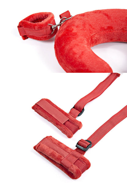 SM Bondage Restraints อุปกรณ์ช่วยสำเร็จความใคร่สำหรับผู้หญิงและคู่รัก สายรัดข้อมือ ที่รัดคอ ที่รัดข้อเท้า เกมสำหรับผู้ใหญ่ อุปกรณ์ทางเพศ