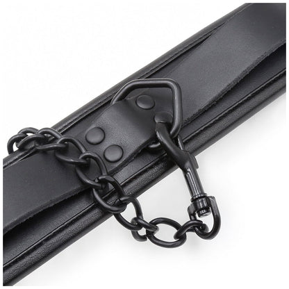 ปลอกคอ BDSM แบบมีโซ่เหล็กและหนังแท้สำหรับผู้หญิง ของเล่นทางเพศสำหรับคู่รัก อุปกรณ์รัดตรึงทางเพศ