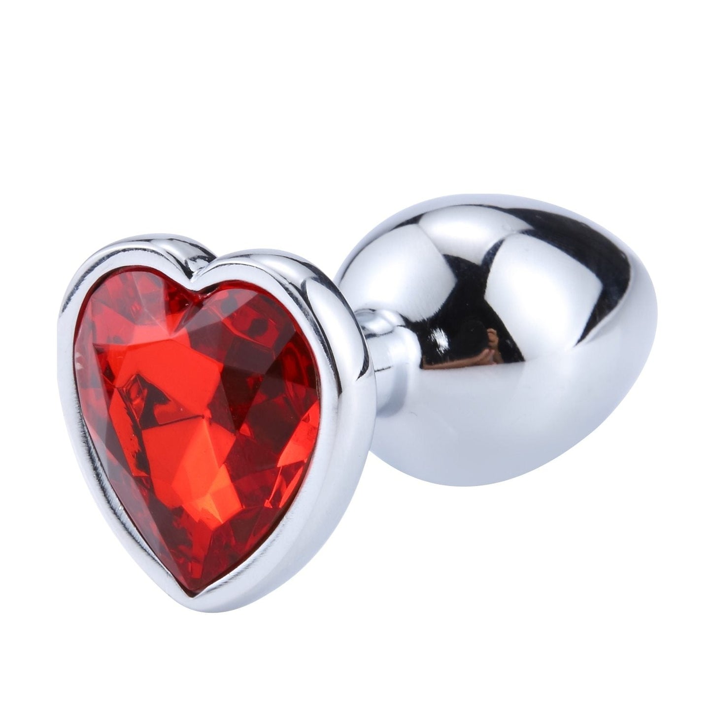 อุปกรณ์ทางเพศ Heart Shaped Metal Anal Plug จุกทวารโลหะรูปหัวใจ สเตนเลสเรียบเนียน จุกเสียบก้นหางคริสตัลสำหรับผู้หญิง/ผู้ชาย ทวารเทียม
