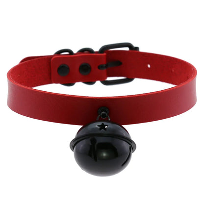 สร้อยคอโช้คเกอร์ BDSM พังก์แบล็กเมทัลพู่สีแดง เซ็กซี่ ประดับหมุด สายรัดคอ ปกคอเสื้อ สร้อยคอผู้ชาย ฮาโลวีนผู้หญิง