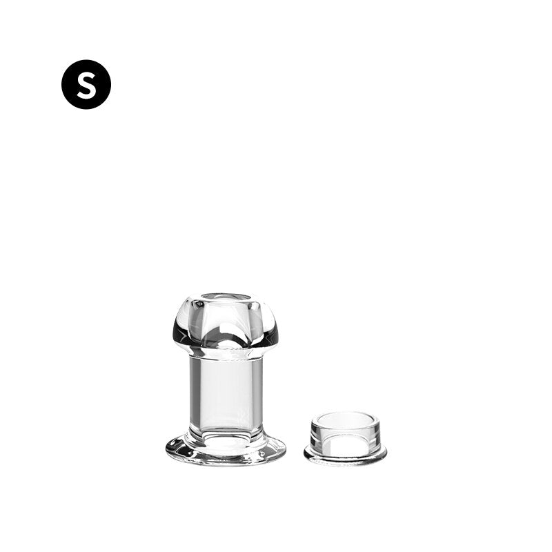 ปลั๊กอุดทวารกลวงพร้อมที่กั้นขยาย/อุโมงค์/ของเล่นทวาร ทวารเทียมขยายช่องทวารหนักสำหรับผู้ใหญ่ SM ของเล่นสำหรับคู่รักชายหญิงเลสเบี้ยน