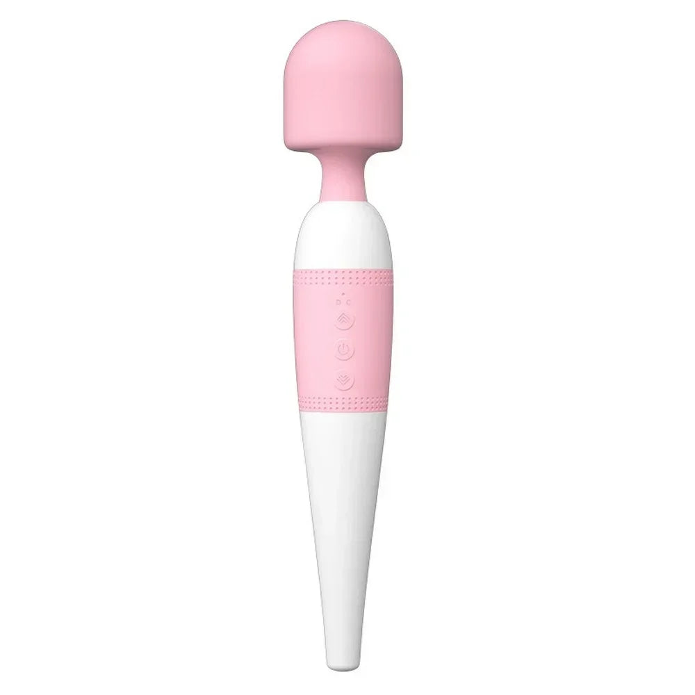 เครื่องสั่นหัวใหญ่สำหรับผู้หญิง ช่วยให้ถึงจุดสุดยอด AV Tongue Magic Wand Massager เครื่องกระตุ้นหัวนมและคลิตอริส อุปกรณ์เซ็กส์ทอยสำหรับผู้หญิง 18+