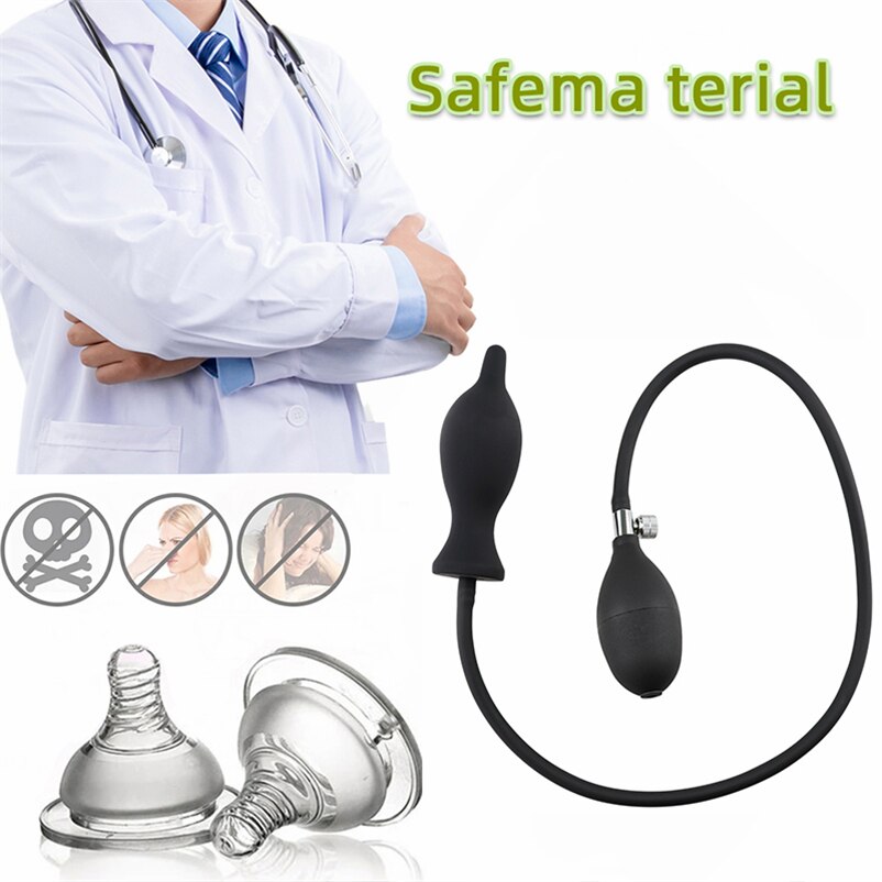 Inflatable Anal Plug ชาย Sissy เริ่มต้น Butt Plug ชุด Dildo Anal ปั๊มผู้ใหญ่อุปกรณ์เซ็กซ์ทอยสำหรับผู้หญิงผู้ชายเกย์ I122W