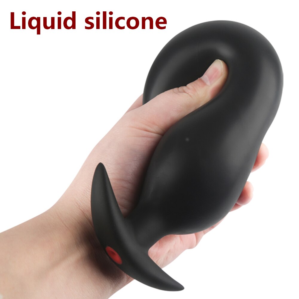 Inflatable Anal Plug, ปลั๊กซิลิโคน Super Big Butt, Dildo, เครื่องนวดต่อมลูกหมาก, Anus Extender Dilatador, ของเล่นทางเพศสำหรับผู้หญิง